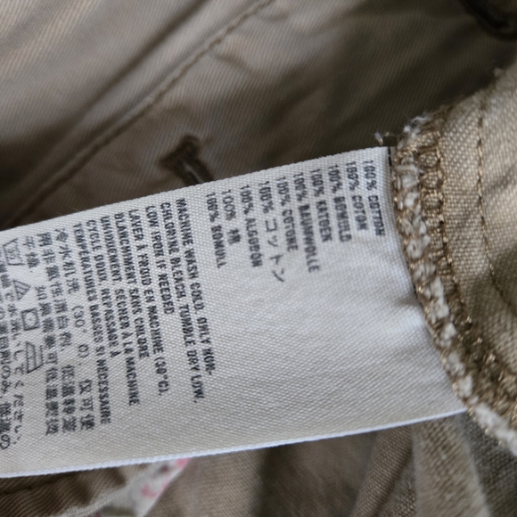 Abercrombie & Fitch Women's Size M Crop Military Tan Button Up Jacket - Picture 13 of 13